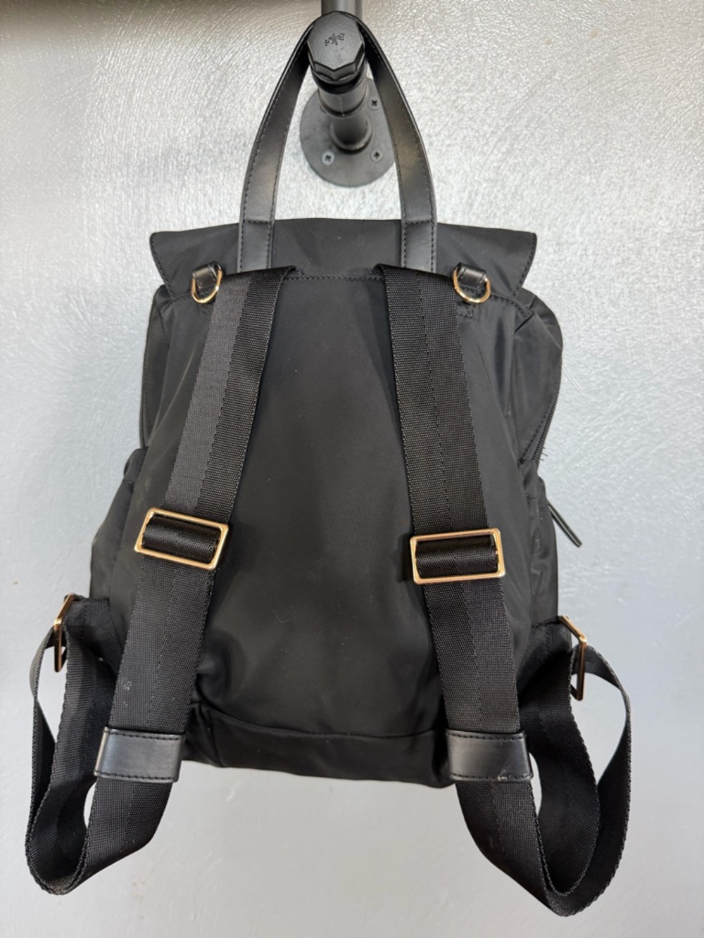 Tory Burch Backpack Black Nylon | Lightweight Everyday / Travel / Diaper Bag - Picture 2 of 9